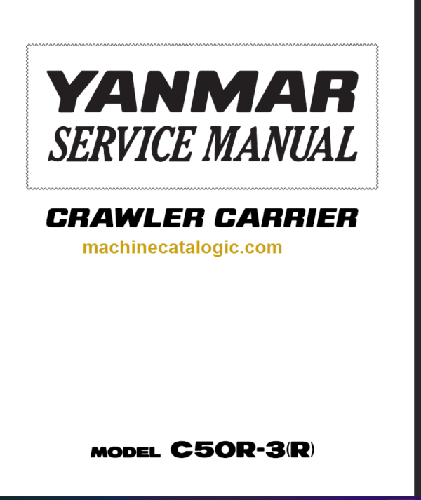 YANMAR C50R-3 SERVICE MANUAL