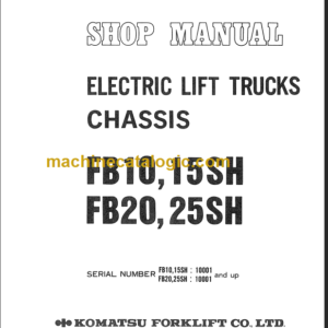 KOMATSU FB20 25SH SHOP MANUAL