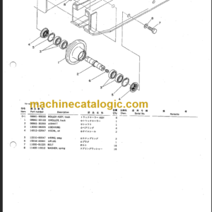 TAKEUCHI TL10 CRAWLER LOADER PARTS MANUAL