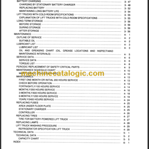 KOMATSU FB20EX 25EX OPERATION MANUAL