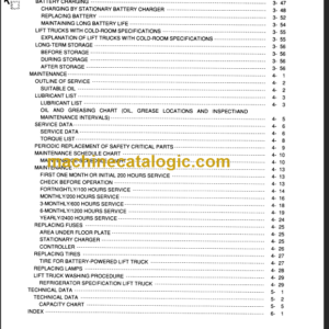 KOMATSU FB30EX-8 OPERATION MANUAL