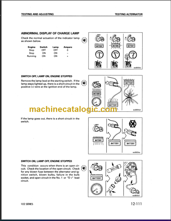 KOMATSU 50 60 70-7 SHOP MANUAL