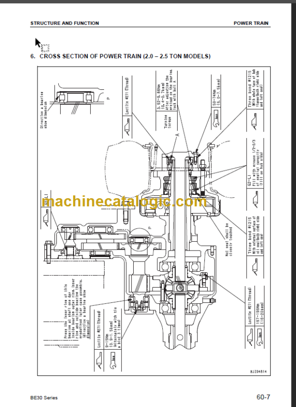 KOMATSU FB10EX(G) 14EX 15EX 18EX(G)-11 SHOP MANUAL