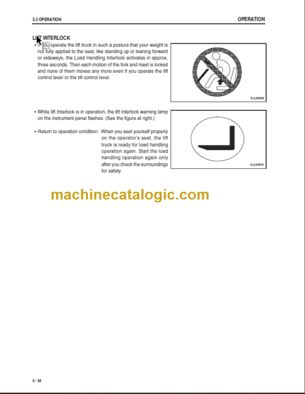 KOMATSU FD10 15 18 OPERATION MANUAL