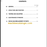 KOMATSU FD35Z 40Z-7 SHOP MANUAL