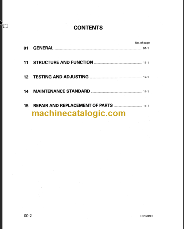 KOMATSU FD35Z 40Z-7 SHOP MANUAL