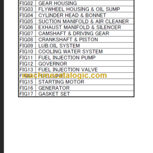 TAKEUCHI TB228 Mini Excavator Parts Manual