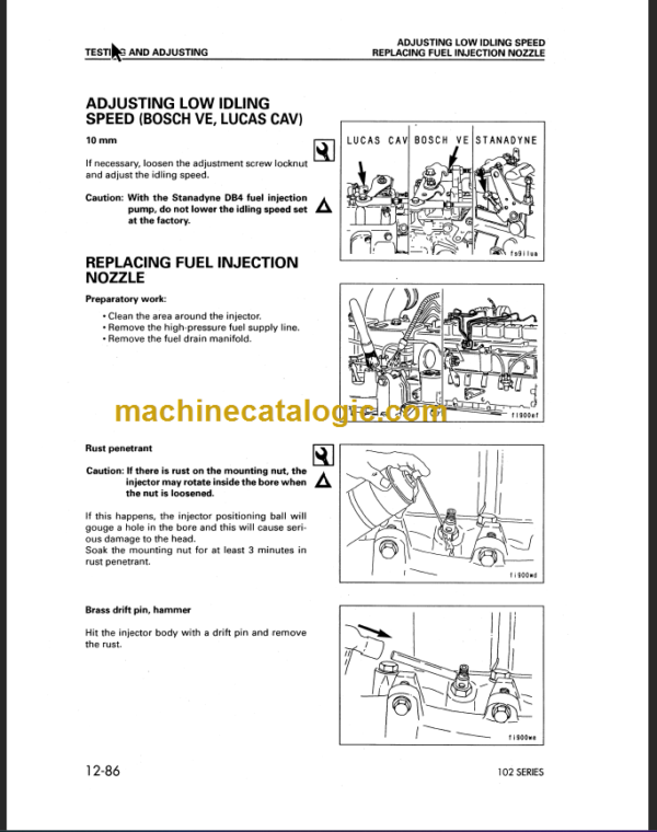 KOMATSU FD80-7 SHOP MANUAL