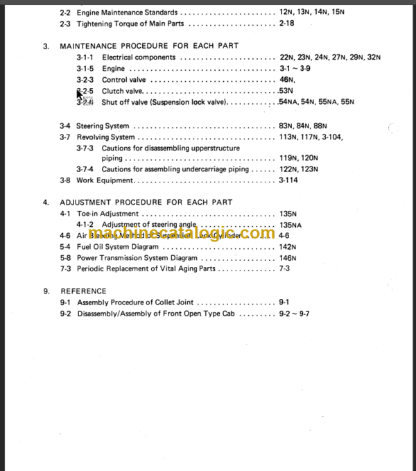 YANMAR YB401W SERVICE MANUAL