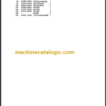TAKEUCHI TB210R Mini Excavator Parts Manual ENGINE