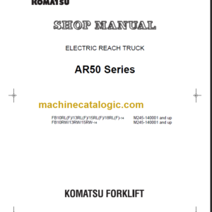 KOMATSU FB10RW 10RW 15RW-14 SHOP MANUAL