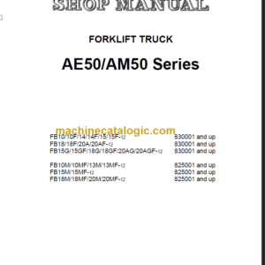 KOMATSU 18(F) 20(A)(F)-12 SHOP MANUAL