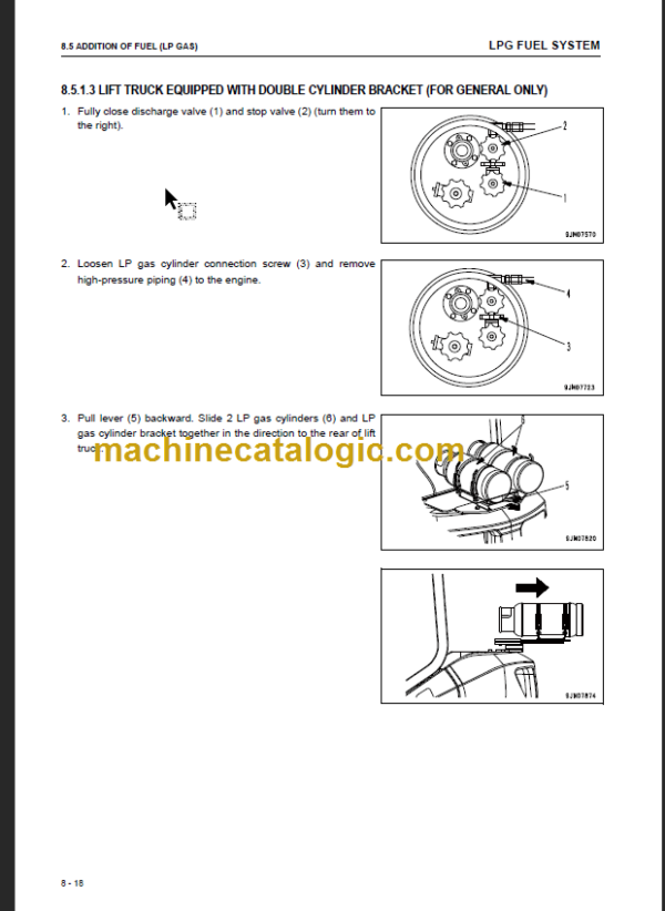 KOMATSU FG35 40 45 50 OPERATION MANUAL