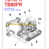 TAKEUCHI TB75FR-TB80FR Mini Excavator Parts Manual