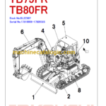 TAKEUCHI TB75FR-TB80FR Mini Excavator Parts Manual