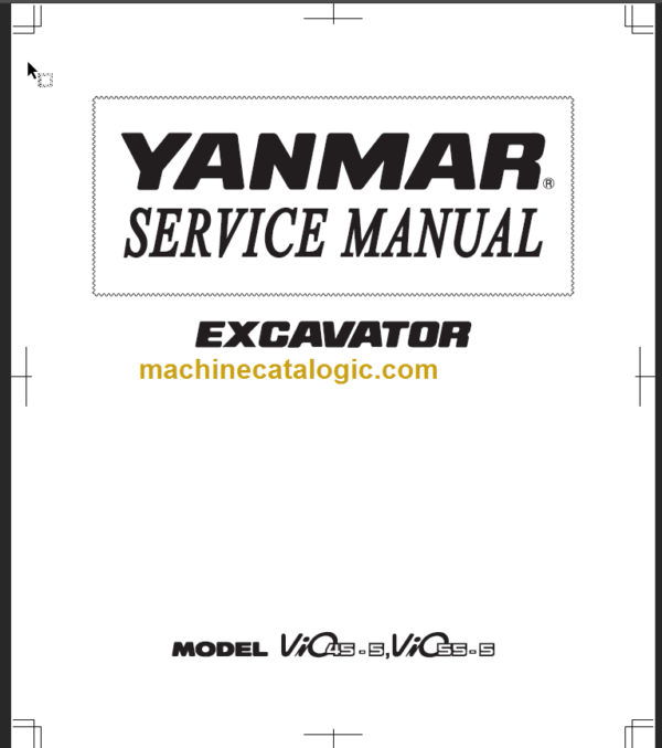 YANMAR VIO50U SERVICE MANUAL