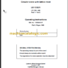 LIEBHERR LR1350 Operation Manual