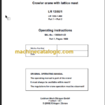 LIEBHERR LR1350 Operation Manual