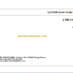 LIEBHERR LTM1100 4.2 ERROR CODE MANUAL