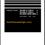 KOMATSU FB15RL(F) 18RL(F)15 SHOP MANUAL
