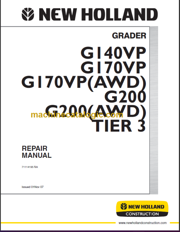 G140VP-G170VP-G200 TIER3 REPAIR MANUAL