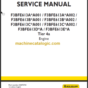 F3BFE613A A001 TIER4A SERVICE MANUAL