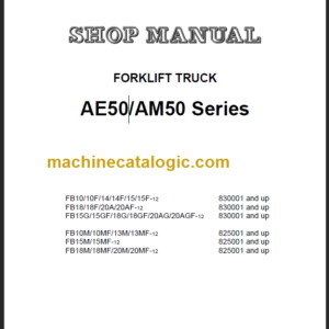 KOMATSU FB10(F) 14(F) 15(F)-12 SHOP MANUAL