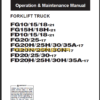 KOMATSU FD20 25 30 35A-17 OPERATION MANUAL