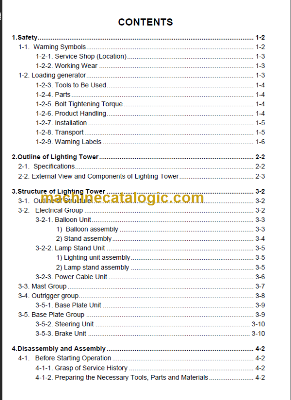 YANMAR LB446H-B1 LB446HB-1 H-1 SERVICE MANUAL