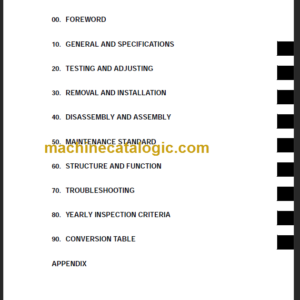 KOMATSU FB10(F) 14(F) 15(F)-12 SHOP MANUAL