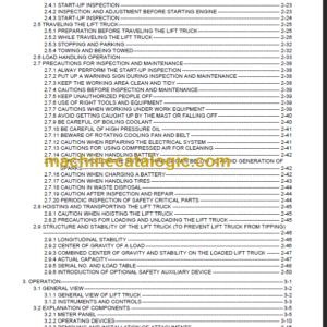 KOMATSU FD20 25 30 35A-17 OPERATION MANUAL