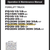 KOMATSU FG10 15(H) 18(H)-21 OPERATION MANUAL