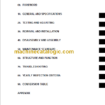 KOMATSU FB15G 15GF 18G 18GF SHOP MANUAL