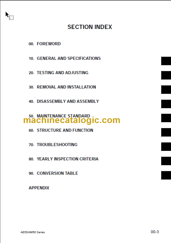 KOMATSU FB15G 15GF 18G 18GF SHOP MANUAL