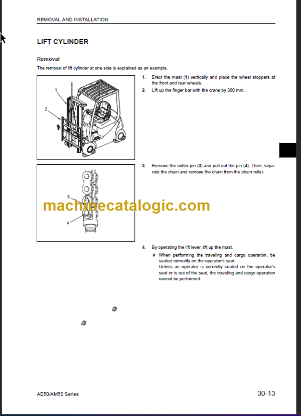 KOMATSU FB15G 15GF 18G 18GF SHOP MANUAL