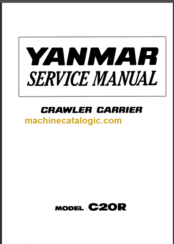 YANMAR C20 SERVICE MANUAL