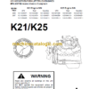 KOMATSU K21-K25 SERVICE MANUAL