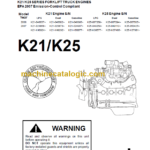 KOMATSU K21-K25 SERVICE MANUAL