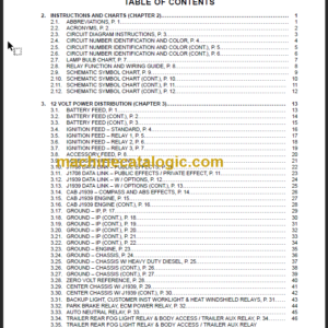 NAVISTAR PROSTAR NFA2AD00 CIRCUIT DIAGRAMS