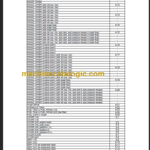 TAKEUCHI TB290 Hydraulic Excavator Parts Manual