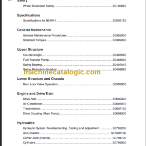 YANMAR B55W-1 SHOP MANUAL