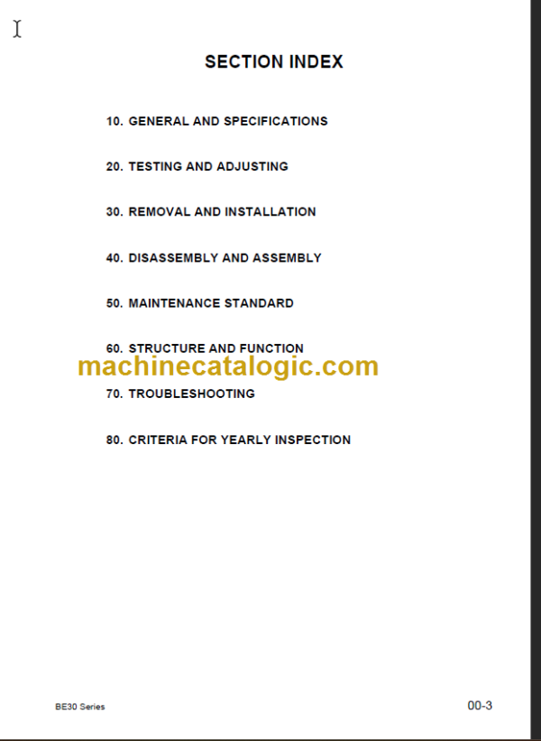 KOMATSU FB20EX(G) FB5EX(G)-11 SHOP MANUAL