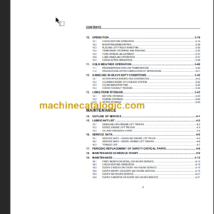 KOMATSU FD70-7 FD80T-8 OPERATION MANUAL