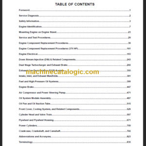 NAVISTAR N9-N10 ENGINE SERVICE MANUAL