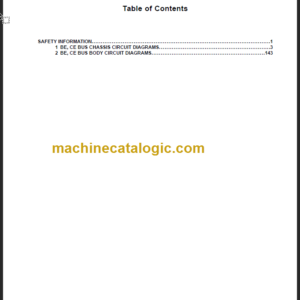 NAVISTAR BE-CE BUS ELECTRICAL CIRCUIT DIAGRAMS