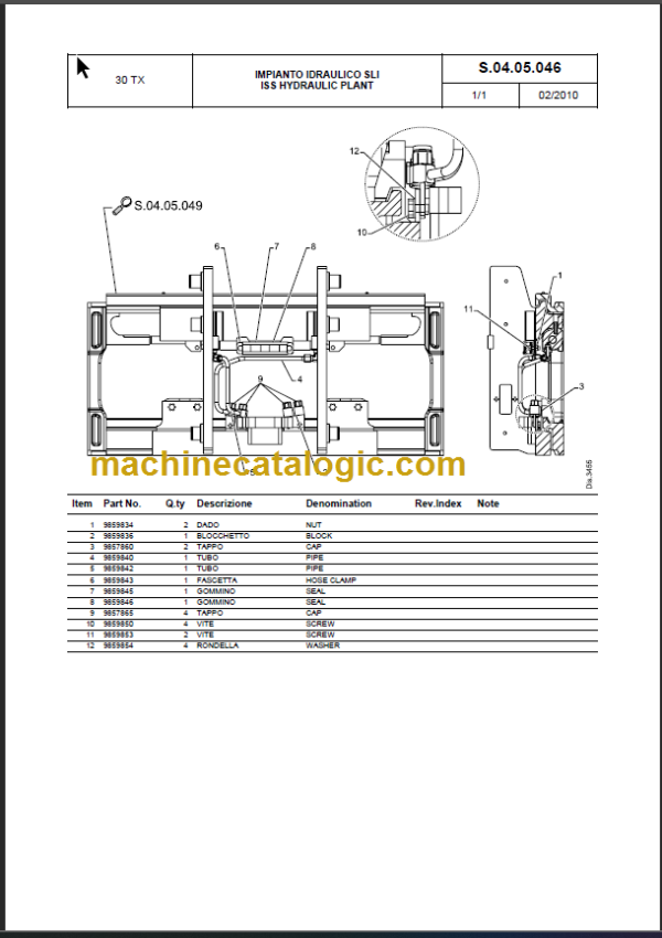 KOMATSU AX50-BX50 PARTS CATALOGUE SP