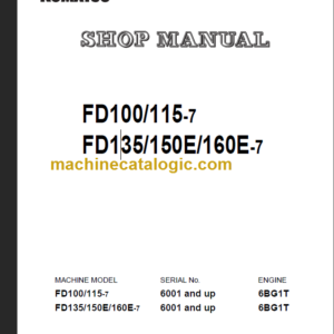 KOMATSU FD100 115-7 SHOP MANUAL