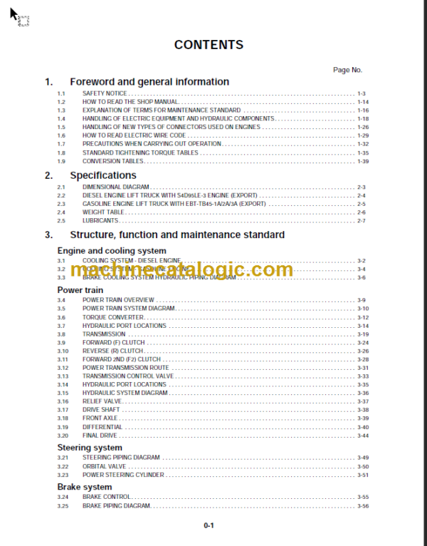 KOMATSU CX50 SERVICE MANUAL