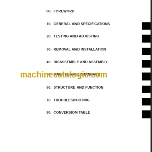 KOMATSU FD100 115-7 SHOP MANUAL