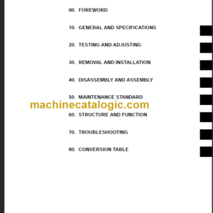 KOMATSU FD135 50E 160E-7 SHOP MANUAL